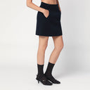 Acne Studios Navy blue single-breasted jacket with shirt detail