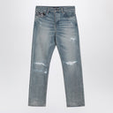 AMIRI Straight jeans with rips Antique Indigo