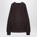 Tagliatore Brown virgin wool pullover
