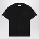 Ami Paris Black Ami De Coeur T-shirt