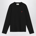 Ami Paris Black Ami De Coeur T-shirt