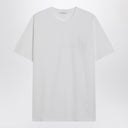 Givenchy White cotton and silk T-shirt with jacquard logo