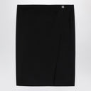 Givenchy Black wool skirt with metal button 4G