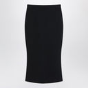 Givenchy Black midi skirt with pleats on the back