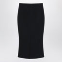 Givenchy Black midi skirt with pleats on the back