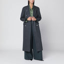 Tagliatore Black houndstooth double-breasted coat