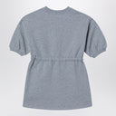 Vestido gris de manga larga Chloé con logotipo