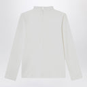 Chloé White top with high neck and ruffles