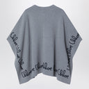 Chaqueta estilo capa gris de Chloé con logotipo