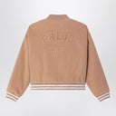 Chloé Peach-pink wool blend bomber jacket