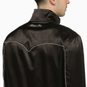 Balmain Black reversible bomber jacket with stars