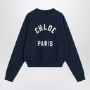 Chloé Navy blue sweatshirt with logo