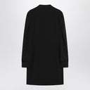 Vestido negro con volantes de Chloé en mezcla de seda