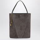 Bolso tote grande Chloé Spin de ante gris