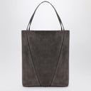 Bolso tote grande Chloé Spin de ante gris