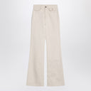 Pantalones vaqueros acampanados marfil de Chloé