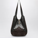 Brown Chloé Balloon bag in leather and suede