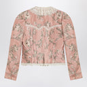 Chloé Baroque silk-blend taffeta jacket with floral jacquard