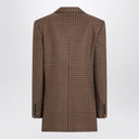 Chaqueta cruzada de pata de gallo marrón/negro de Chloé