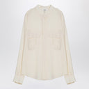 Blusa de seda marfil Chloé