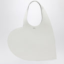 Coperni White leather Heart tote bag