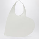 Coperni White leather Heart tote bag