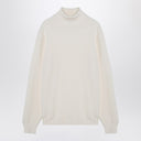 Tagliatore White virgin wool turtleneck
