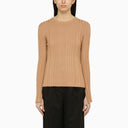 Loulou Studio Beige silk blend crew-neck sweater Loulou Studio