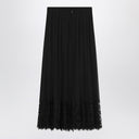 Dolce & Gabbana Dolce&Gabbana Gonna midi in chiffon and black lace