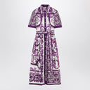 Dolce & Gabbana Dolce&Gabbana Poplin shirt dress with Maiolica print