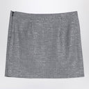 Alessandra Rich Black wool mini skirt with darts