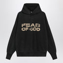 Fear of God Black vintage-effect sweatshirt with logo print