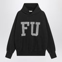 Fear of God Black vintage-effect FU hoodie
