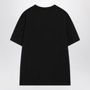 Balmain Black cotton crewneck t-shirt with logo