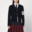 Thom Browne Navy blue wool cardigan