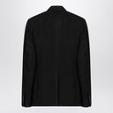Dolce & Gabbana Dolce&Gabbana Black single-breasted linen jacket