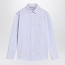 Golden Goose White/blue striped shirt with logo