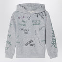 Golden Goose Gray hoodie with all over prints