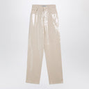 Golden Goose Trousers with transparent sequins écru