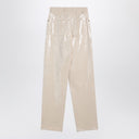Golden Goose Trousers with transparent sequins écru