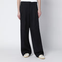 Golden Goose Wide black wool trousers