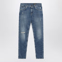 Dolce & Gabbana Dolce&Gabbana Faded-effect slim blue jeans