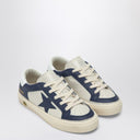 Golden Goose White/Blue low-top sneaker