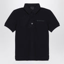 Givenchy Black cotton polo shirt with logo