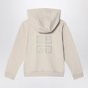 Givenchy Cream-colored zip-up sweatshirt with logo
