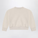 Givenchy Cream-colored cropped sweatshirt with logo