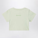 Givenchy Light green ribbed cropped T-shirt