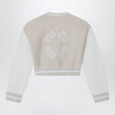 Givenchy Cream/beige bomber jacket with logo