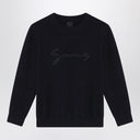Givenchy Blue cotton and cashmere sweater