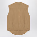 Loulou Studio Sleeveless shirt in sand colour